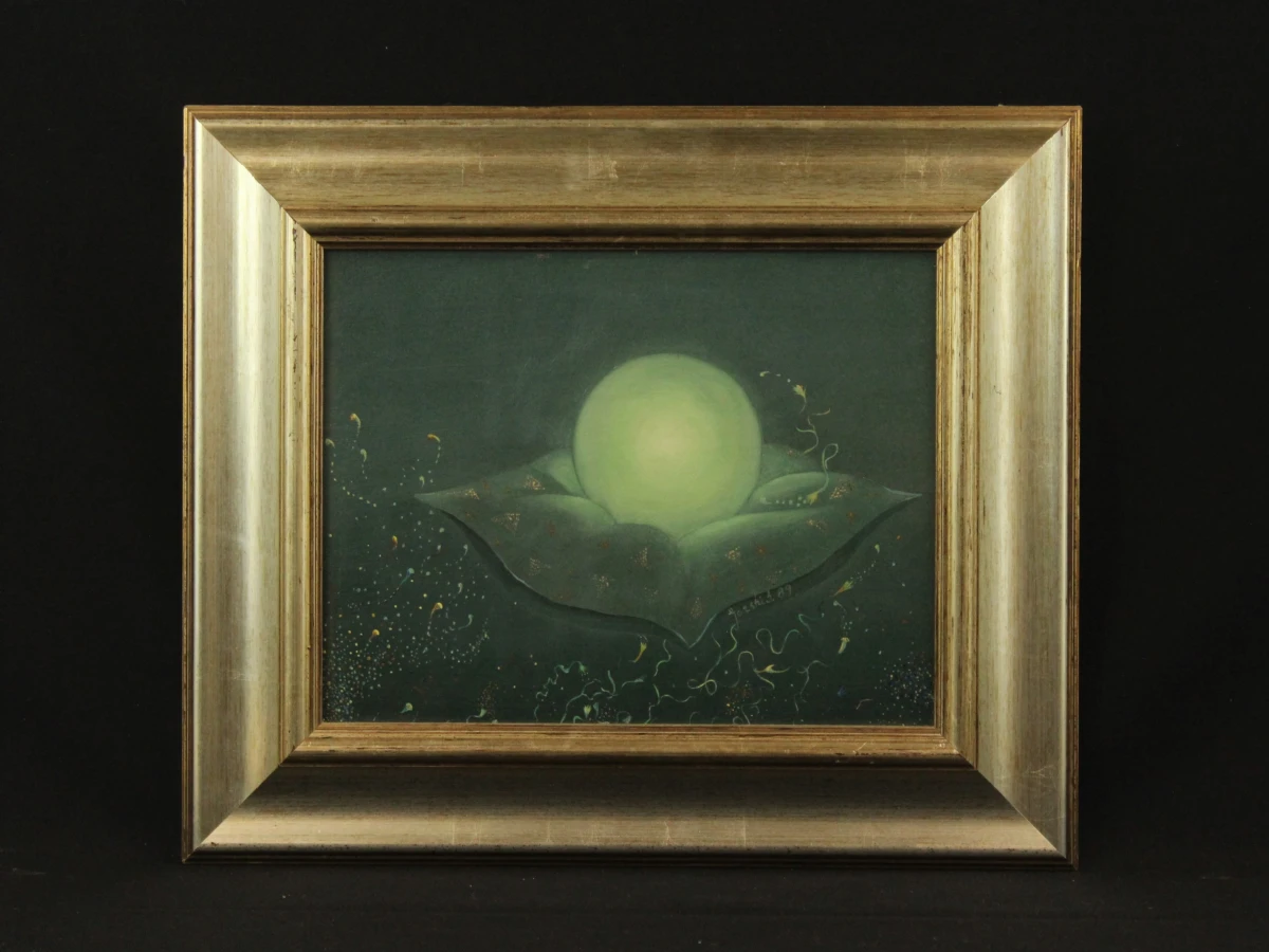 “Jorski” 1989 - twee surrealistische schilderijen op paneel - foto 2
