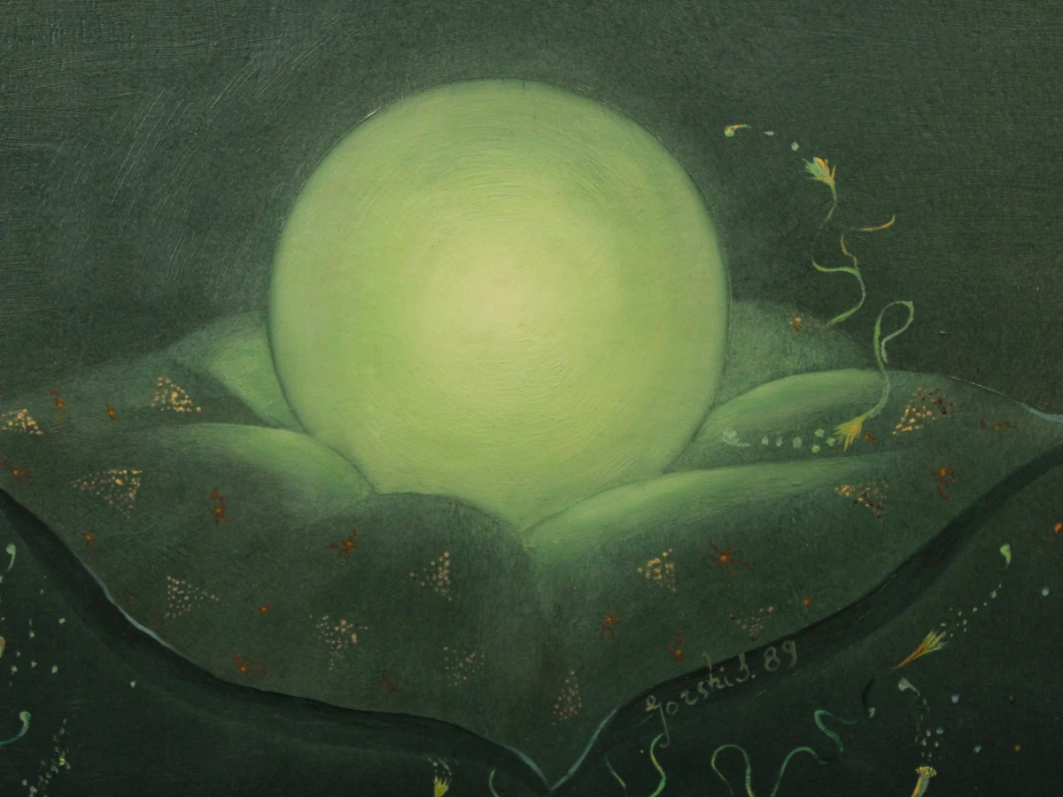 “Jorski” 1989 - twee surrealistische schilderijen op paneel - foto 4
