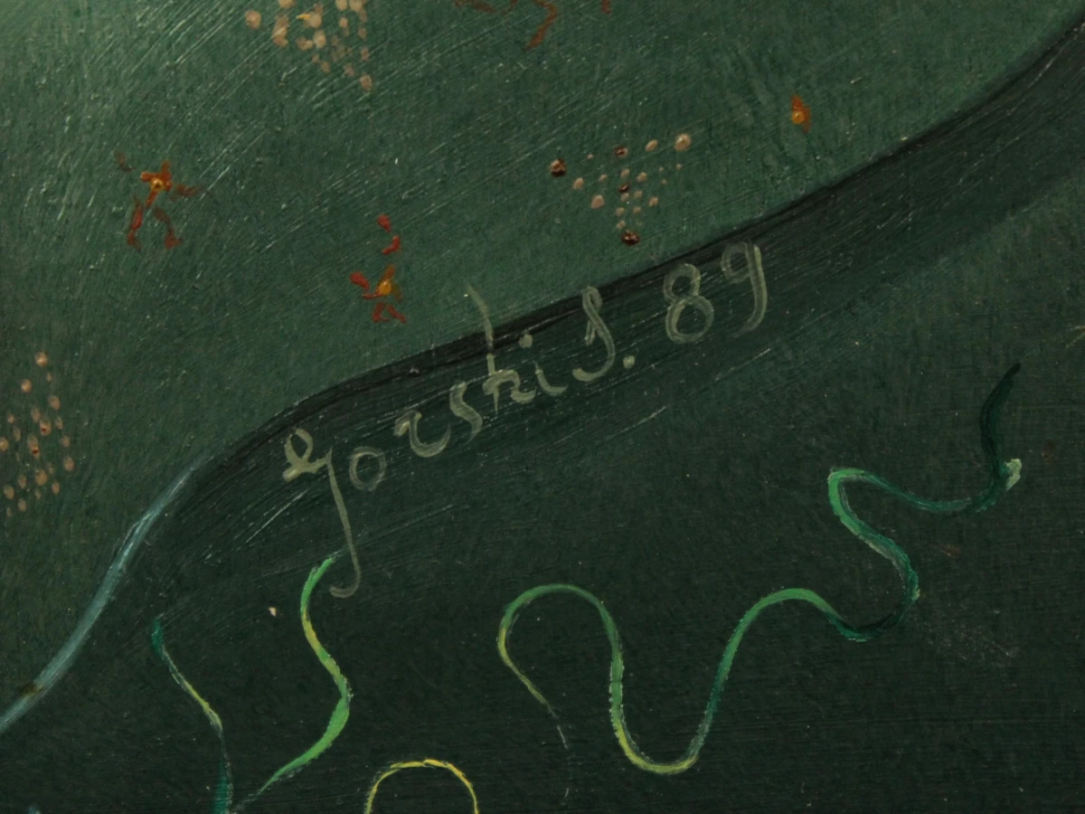 “Jorski” 1989 - twee surrealistische schilderijen op paneel - foto 5