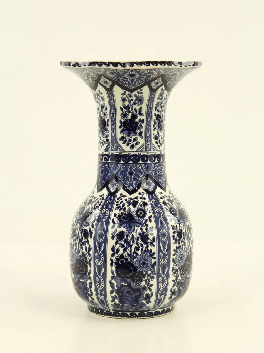 Boch Belgium Delfts Blauwe Trompetvaas - Royal Sphinx - 35 cm (Nr. 5) - foto 2