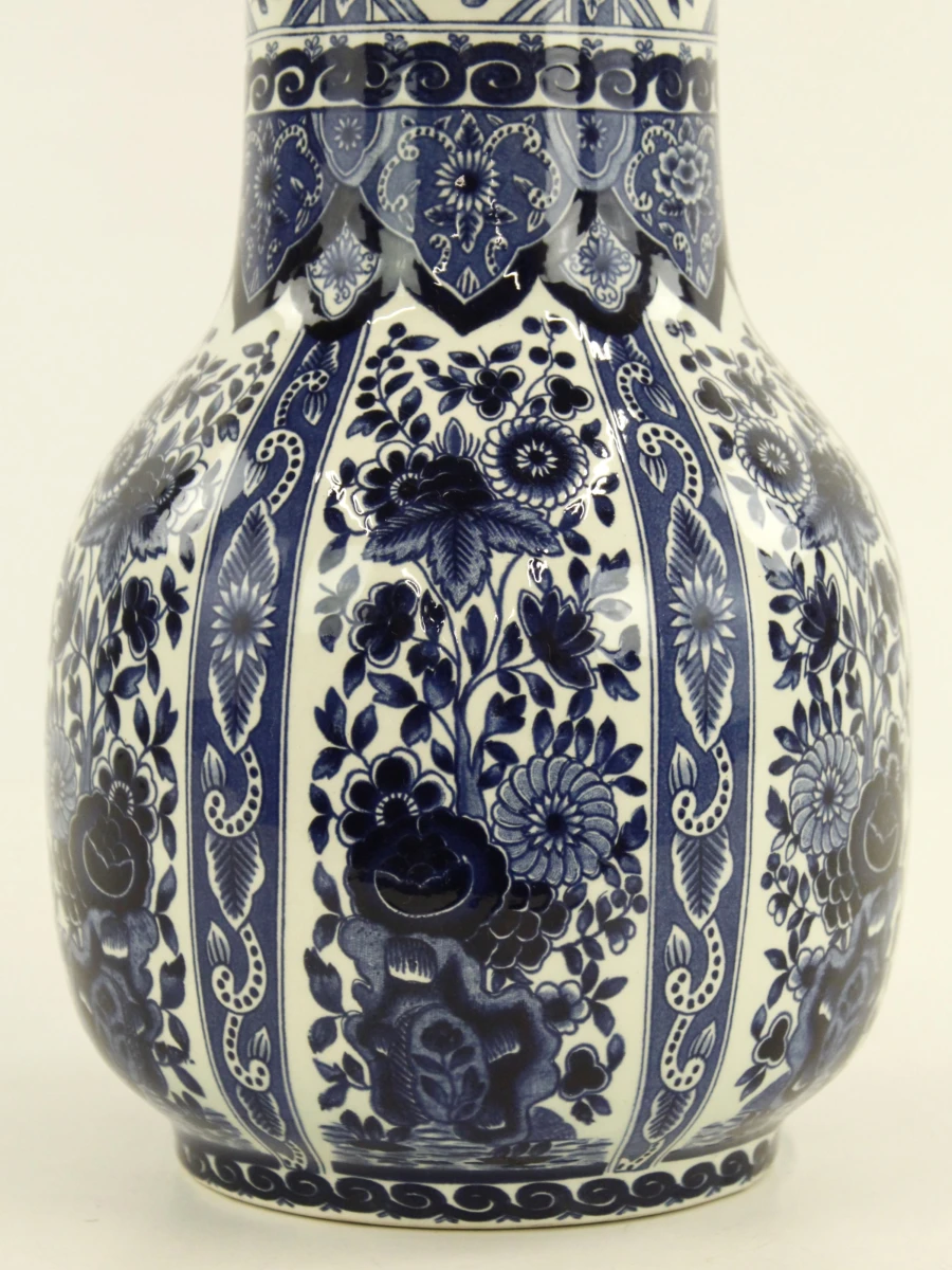 Boch Belgium Delfts Blauwe Trompetvaas - Royal Sphinx - 35 cm (Nr. 5) - foto 3
