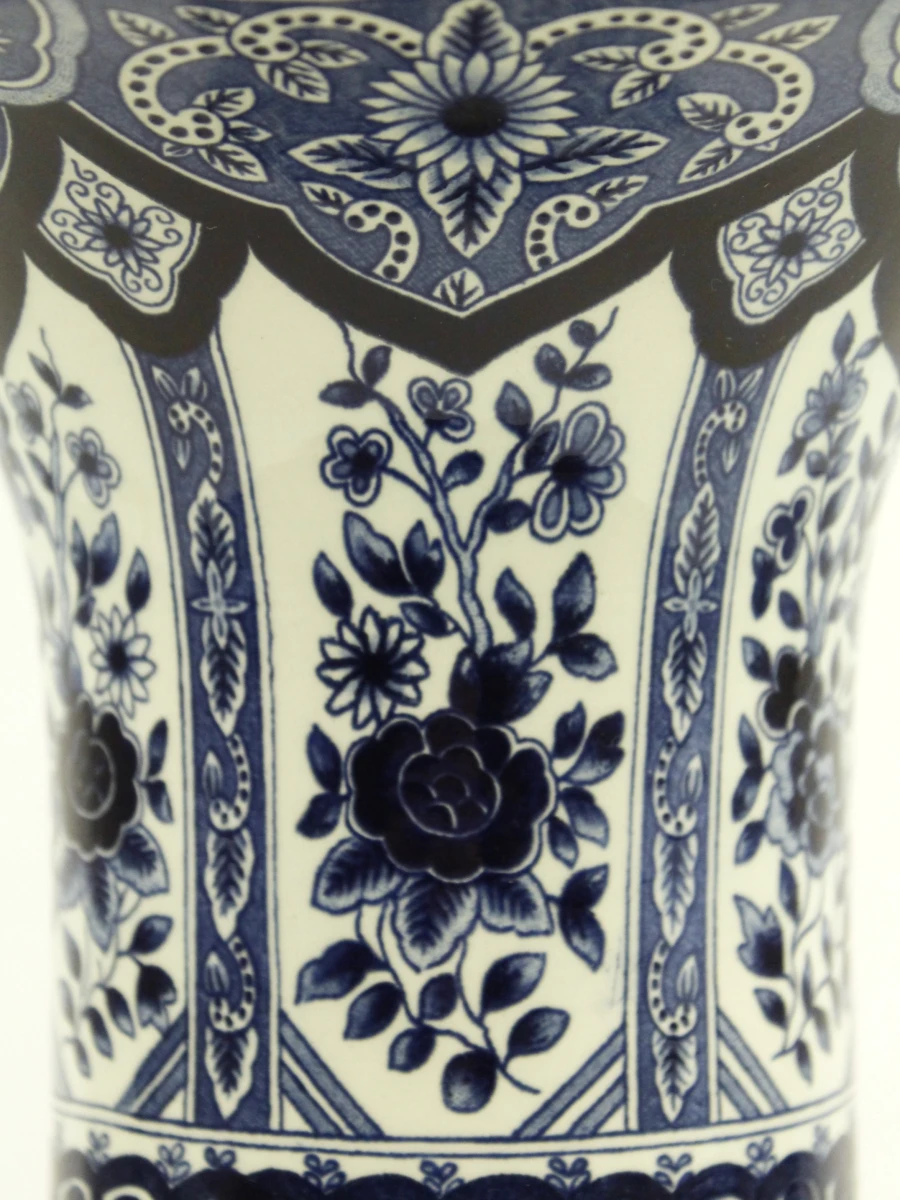 Boch Belgium Delfts Blauwe Trompetvaas - Royal Sphinx - 35 cm (Nr. 5) - foto 5