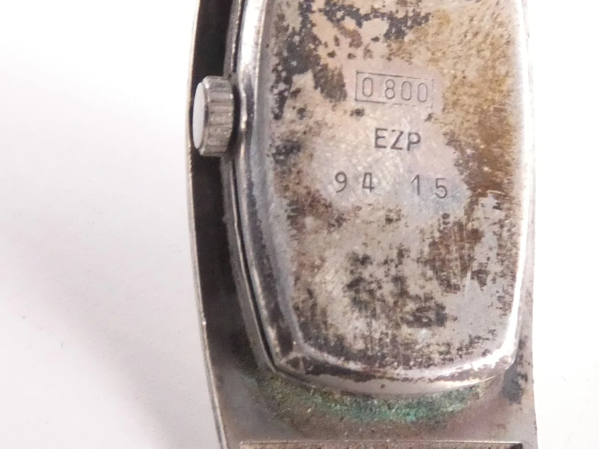Gilde vintage 800 zilveren dameshorloge - armbandmodel - 44 g - foto 8