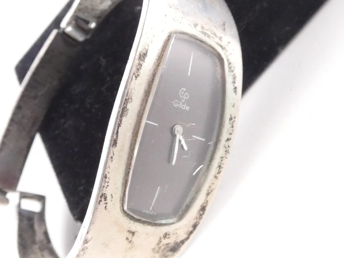 Gilde vintage 800 zilveren dameshorloge - armbandmodel - 44 g - foto 5