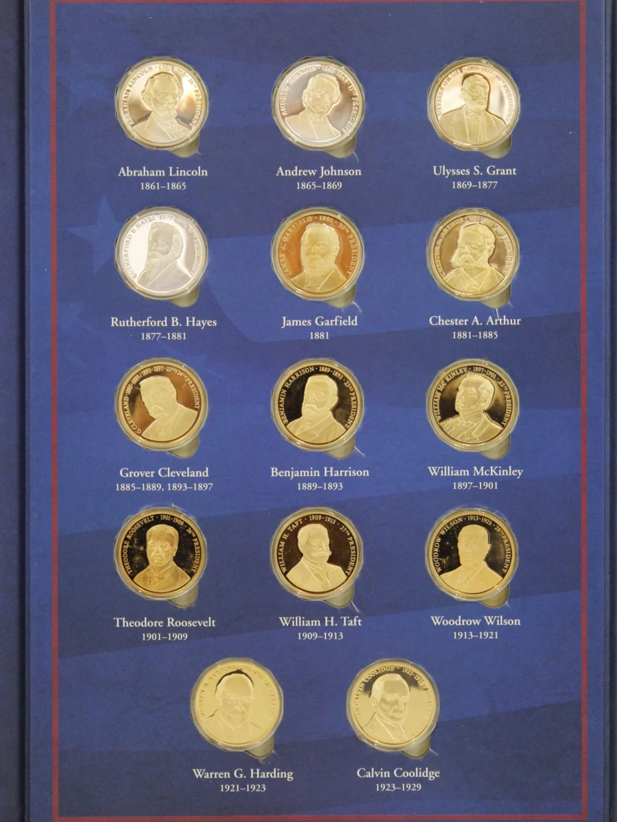The Presidents of the United States of America – presidentiële medailles in verzamelalbum - foto 6