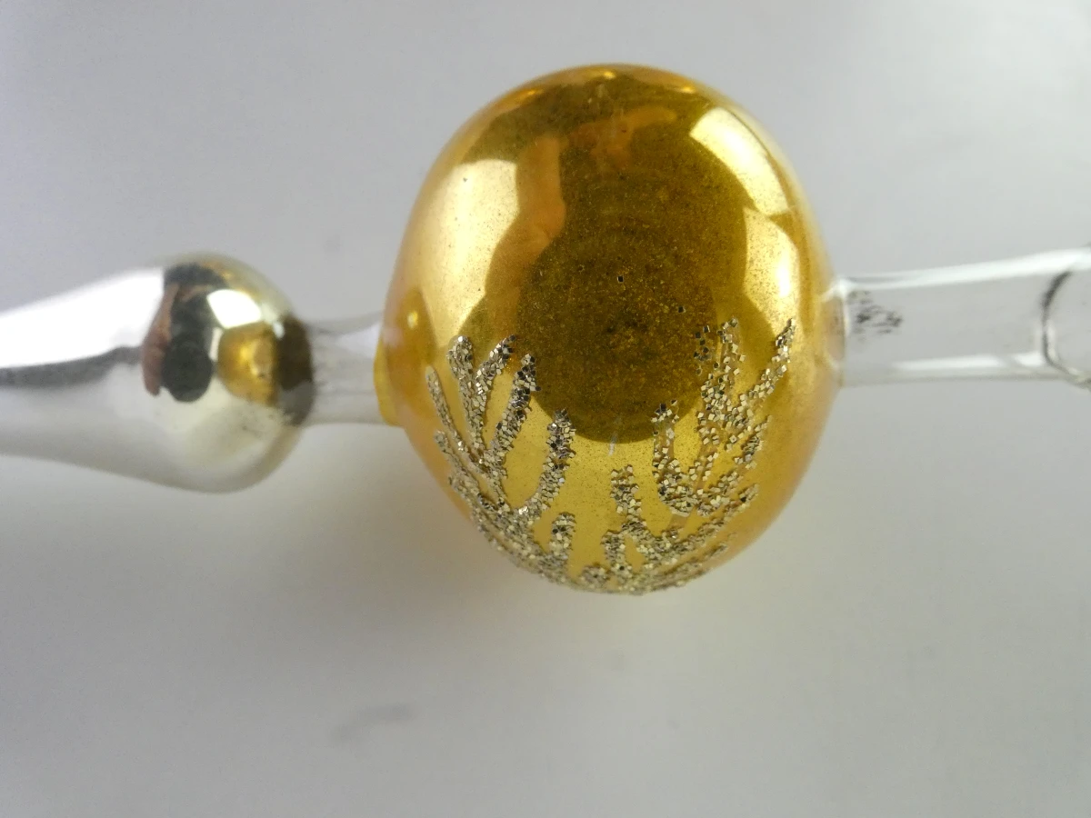 Grote partij vintage glazen kerstornamenten incl. 2 kerstpieken(69 stuks) - foto 10