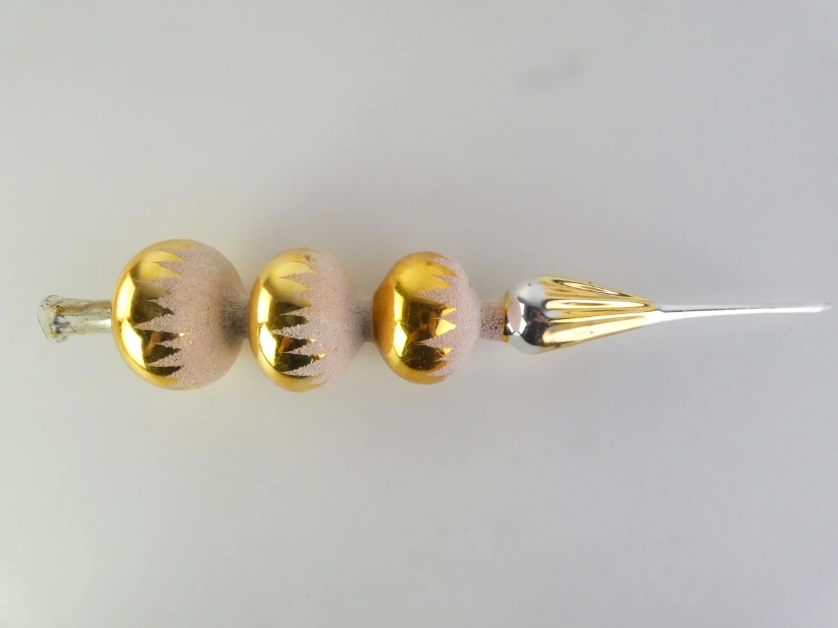 Grote partij vintage glazen kerstornamenten incl. 2 kerstpieken(69 stuks) - foto 8
