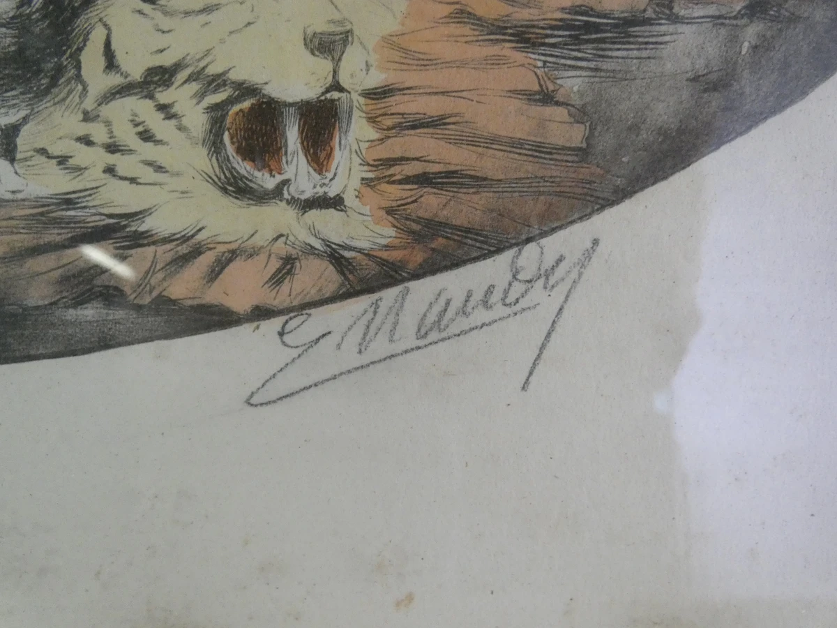 Schitterende pendanten Art Déco Drogenaaldetsen – E. Naudy (Edouard Renaudin, 1890-1980) – ca. 1920/1930 - foto 22