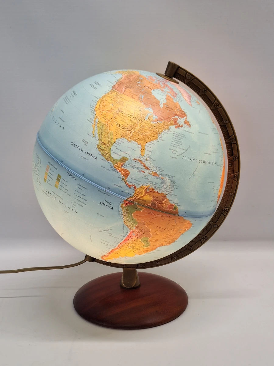 Stijlvolle Nova Rico Astra wereldbol met luxe houten voet - foto 2