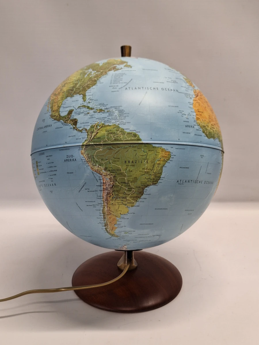 Stijlvolle Nova Rico Astra wereldbol met luxe houten voet - foto 5
