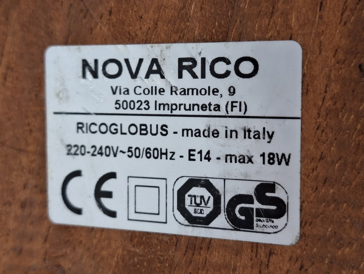 Stijlvolle Nova Rico Astra wereldbol met luxe houten voet - foto 12