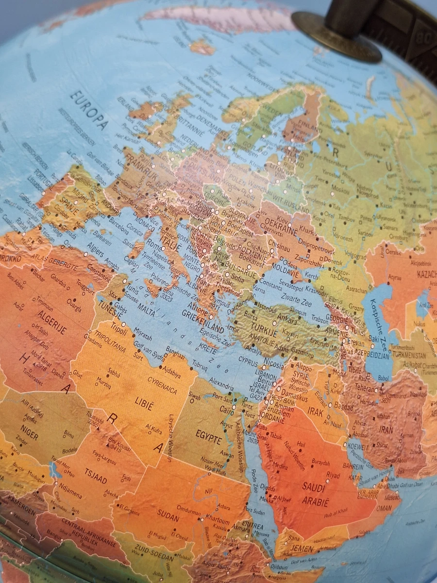 Stijlvolle Nova Rico Astra wereldbol met luxe houten voet - foto 3