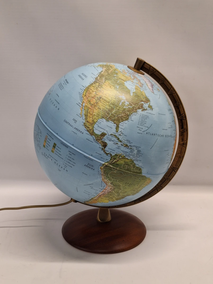 Stijlvolle Nova Rico Astra wereldbol met luxe houten voet - foto 4