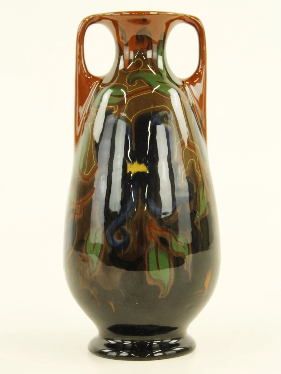 Zenith Gouda – Art Nouveau glansplateel vaasje - foto 4