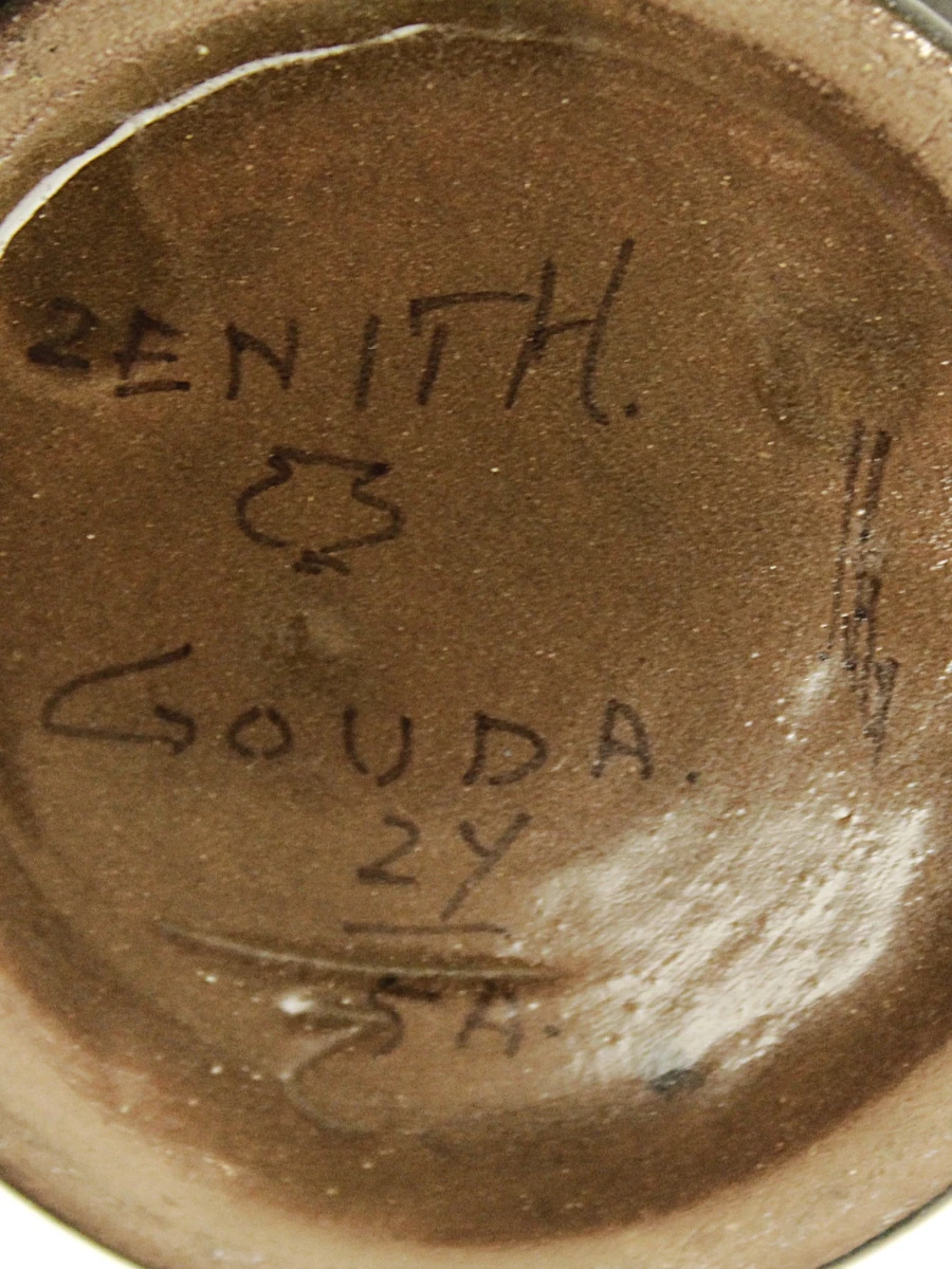 Zenith Gouda – Art Nouveau glansplateel vaasje - foto 9