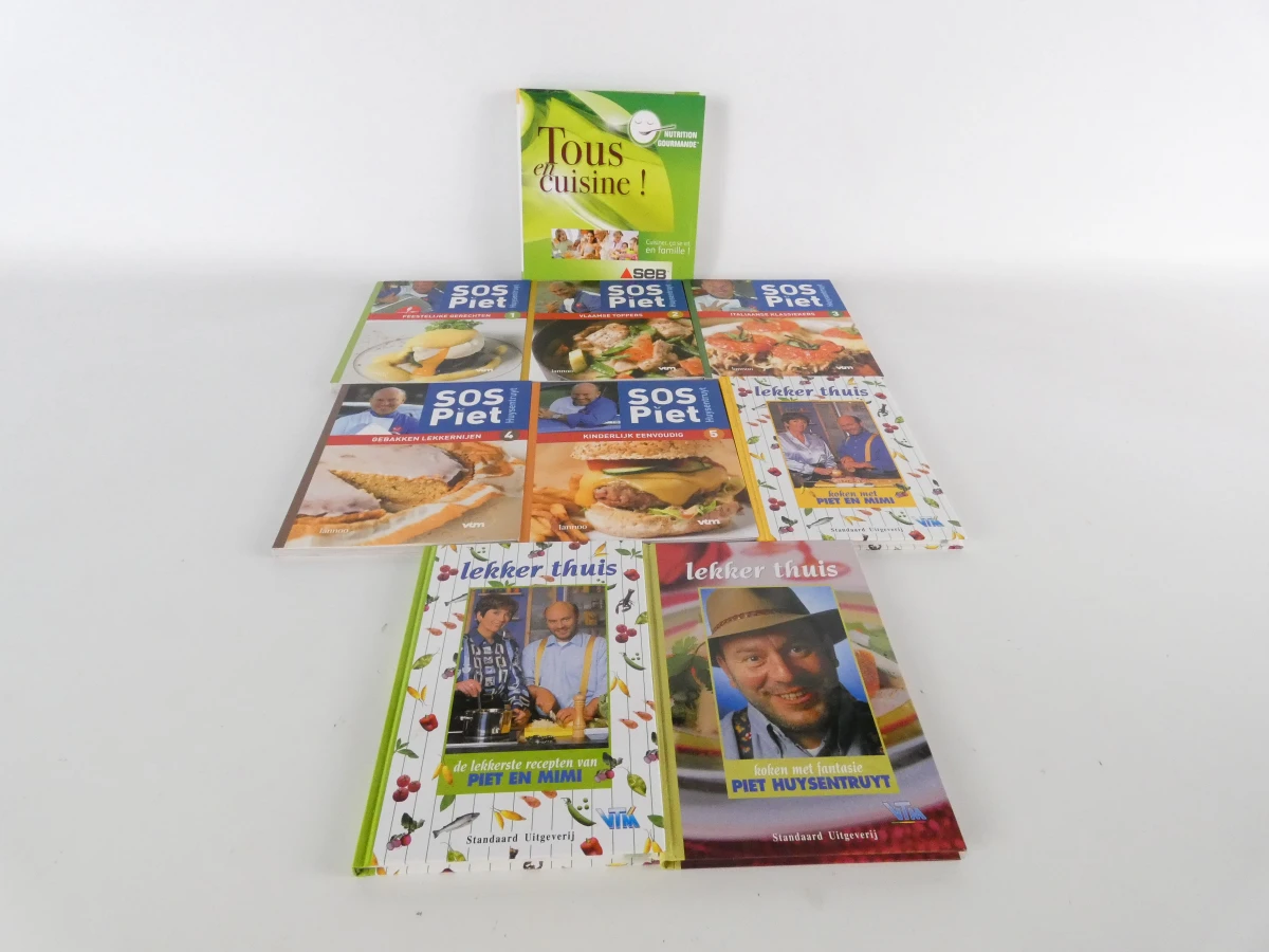 Set van 9 kookboeken van Piet Huysentruyt - foto 2
