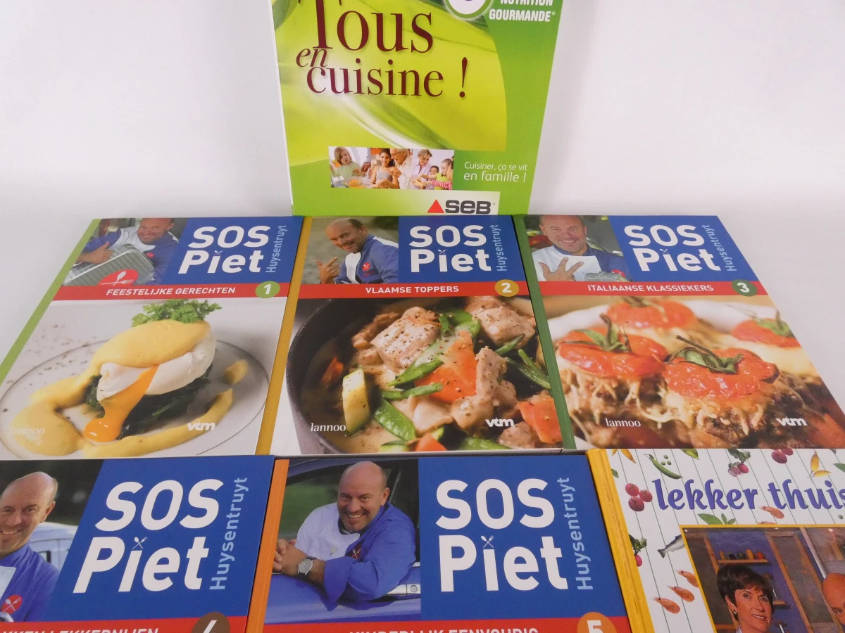 Set van 9 kookboeken van Piet Huysentruyt - foto 3