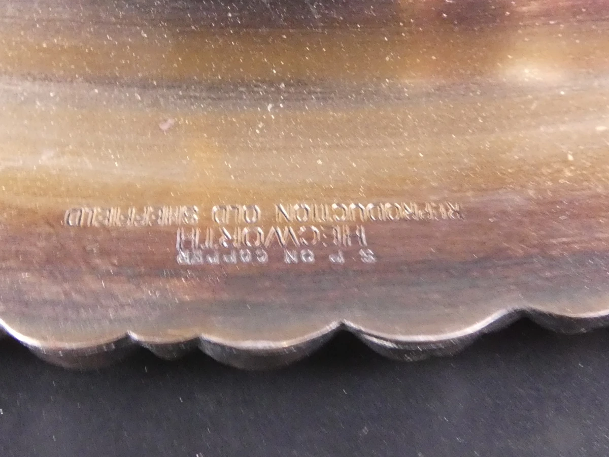 3 verzilverde dienbladen, Engeland (4285 gr.) - foto 19