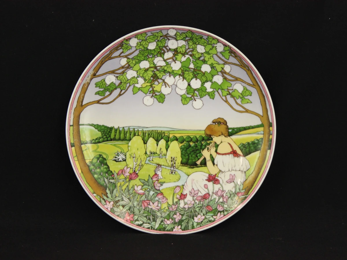 Villeroy & Boch "De vier jaargetijden " set van twee vintage borden 1970 - foto 2