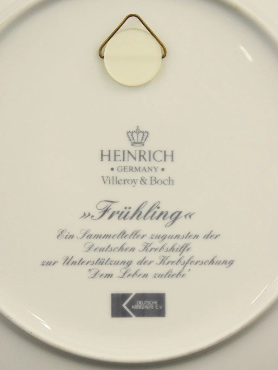 Villeroy & Boch "De vier jaargetijden " set van twee vintage borden 1970 - foto 4