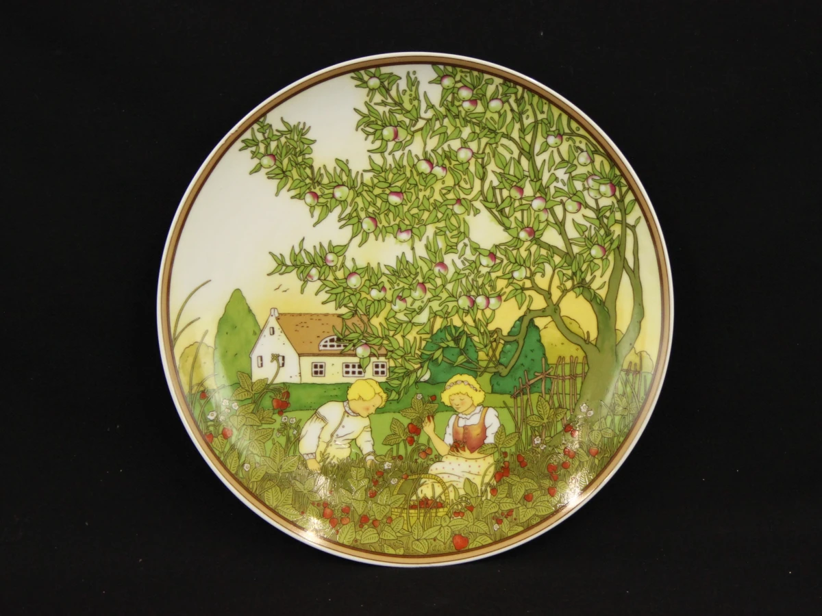 Villeroy & Boch "De vier jaargetijden " set van twee vintage borden 1970 - foto 5