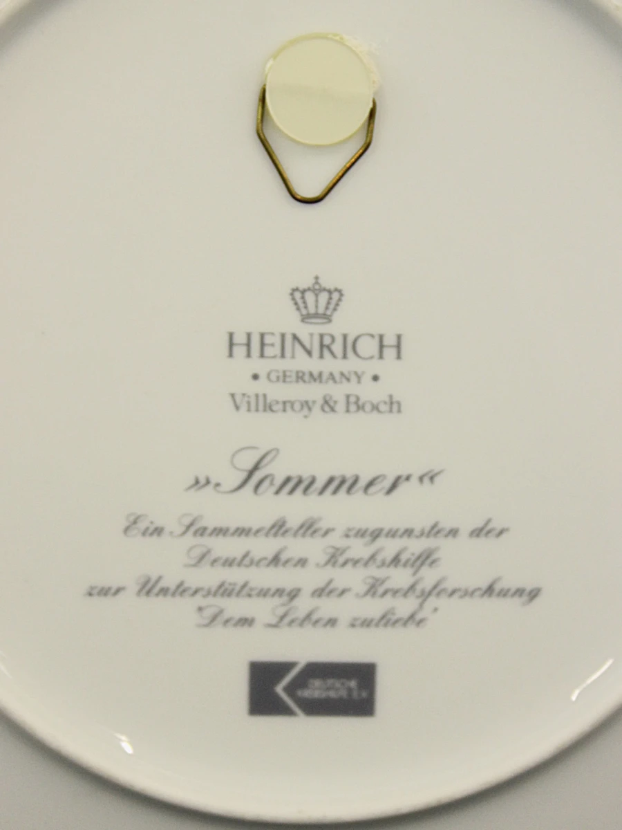 Villeroy & Boch "De vier jaargetijden " set van twee vintage borden 1970 - foto 7