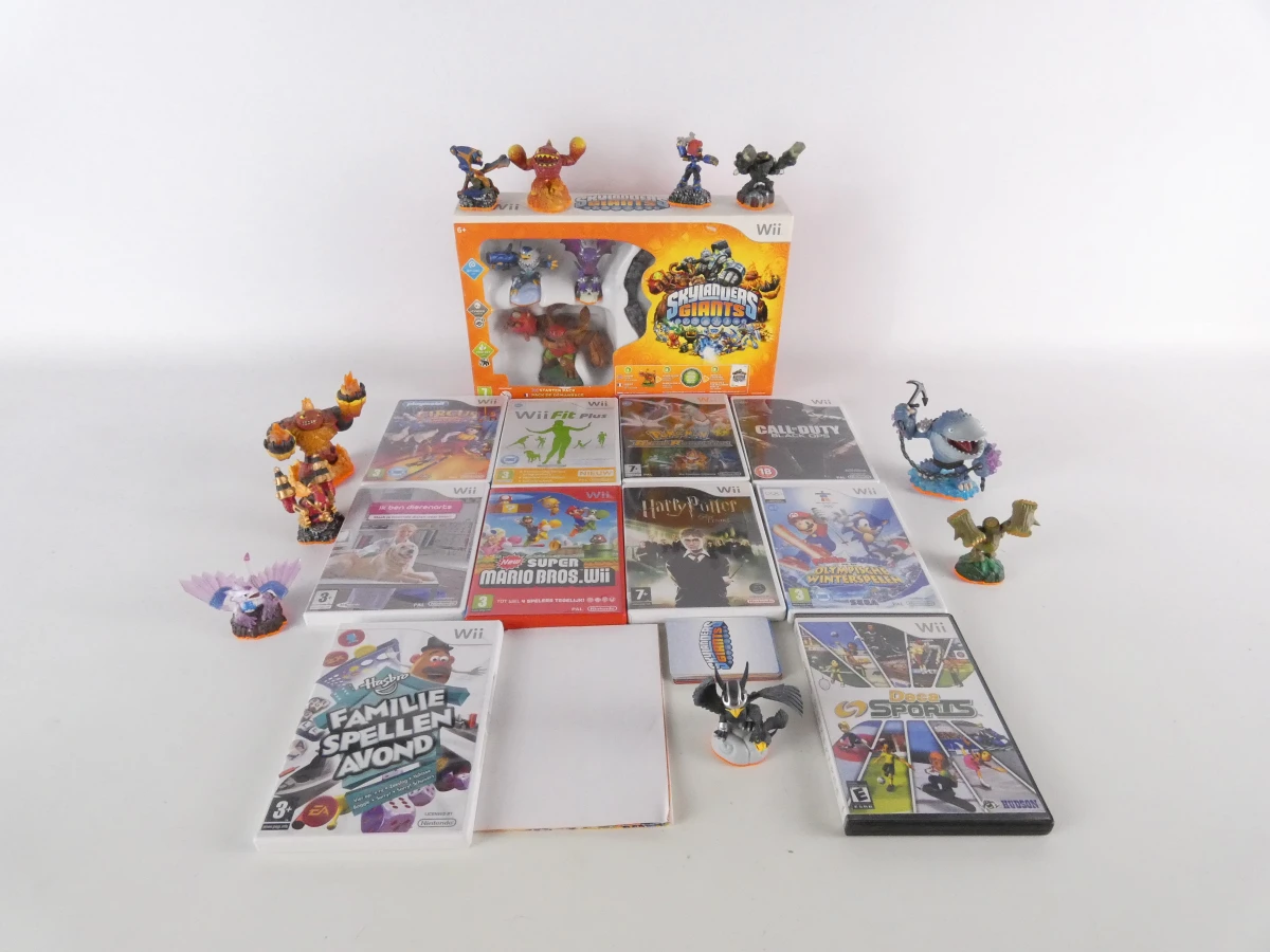Nintendo Wii Mega Lot: Skylanders Giants Starterpack + 10 Figuren + 10 Games - foto 21