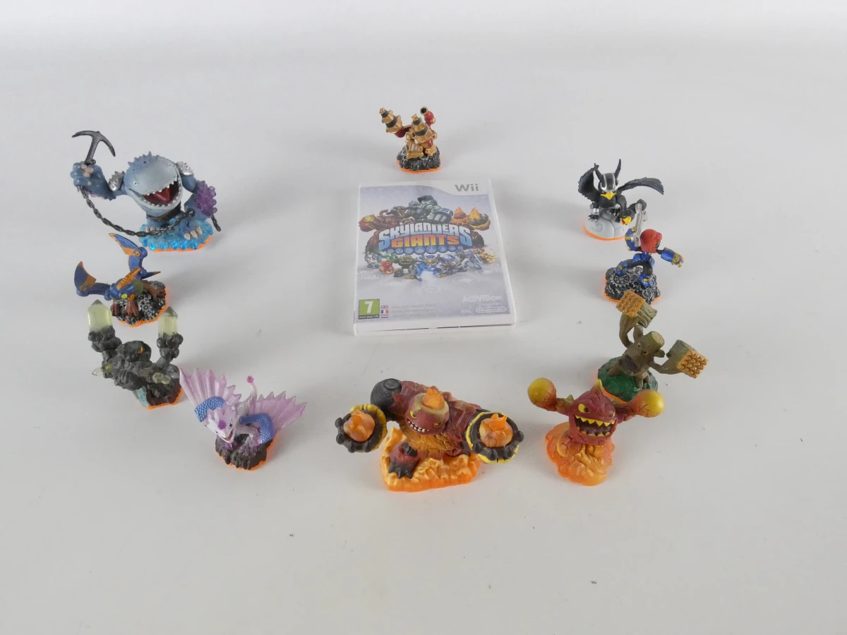 Nintendo Wii Mega Lot: Skylanders Giants Starterpack + 10 Figuren + 10 Games - foto 2