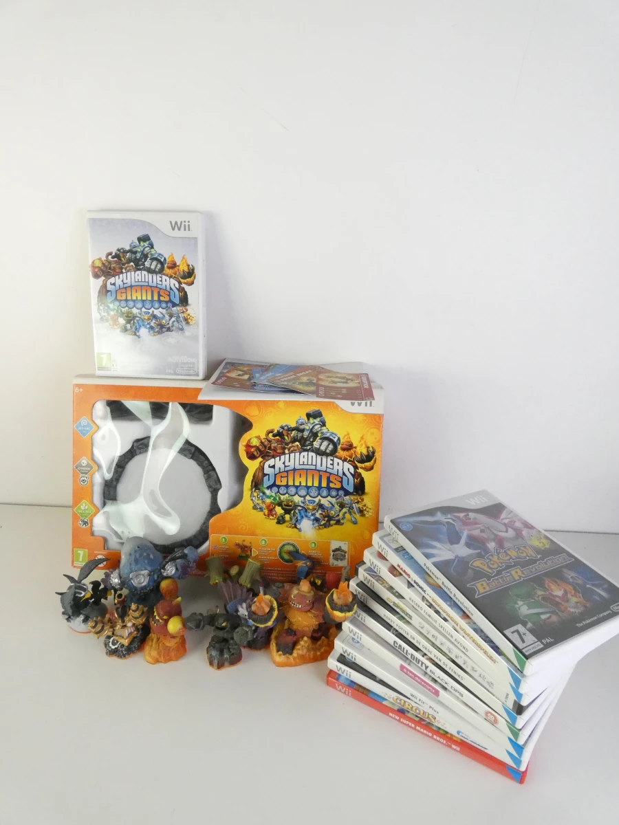 Nintendo Wii Mega Lot: Skylanders Giants Starterpack + 10 Figuren + 10 Games - foto 11