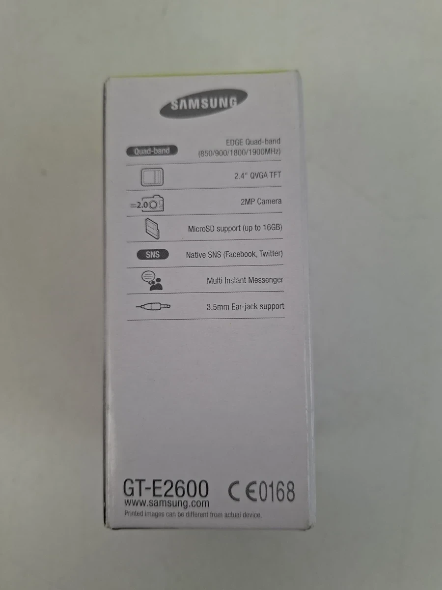 Vintage Samsung GT-E2600 Slider Telefoon – Compleet in Doos met Accessoires (Zwart) - foto 3
