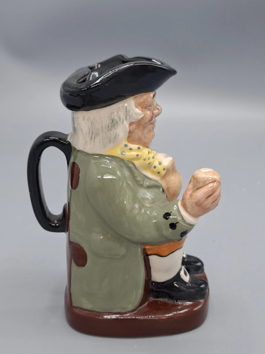 Vintage Royal Doulton Toby Jug "Happy John" – Handgeschilderd Engels Aardewerk – Gesigneerd - foto 4