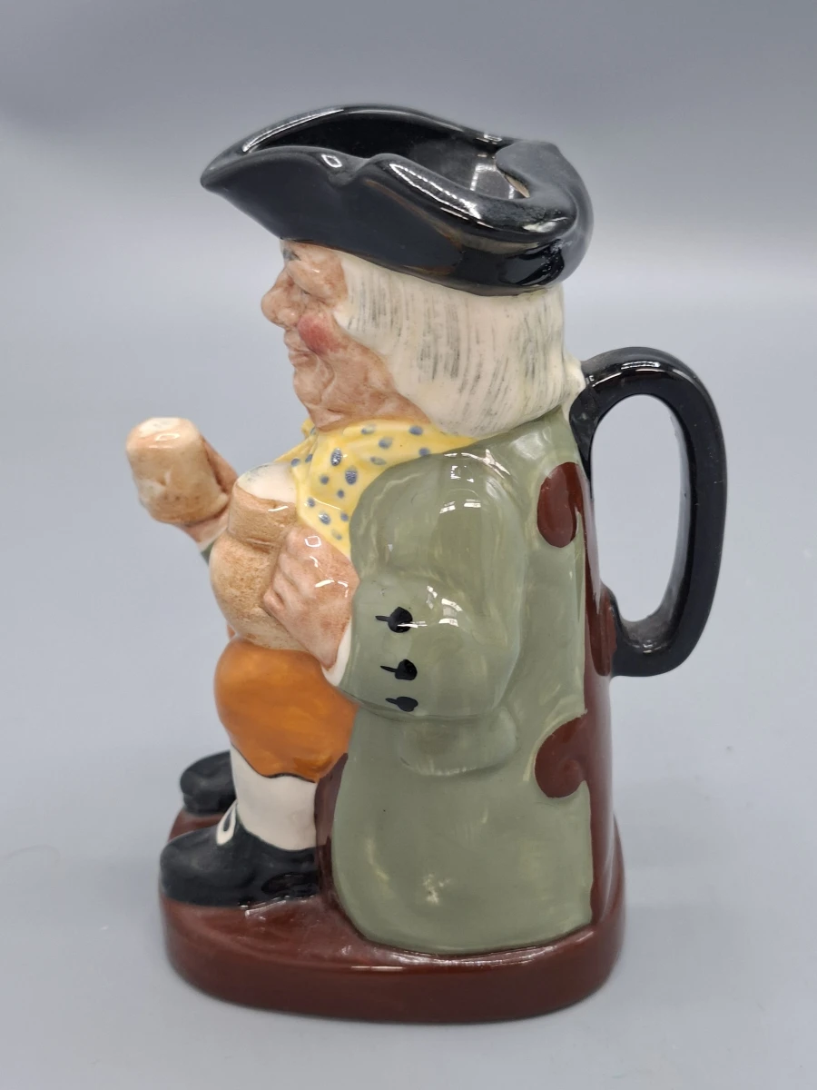 Vintage Royal Doulton Toby Jug "Happy John" – Handgeschilderd Engels Aardewerk – Gesigneerd - foto 2