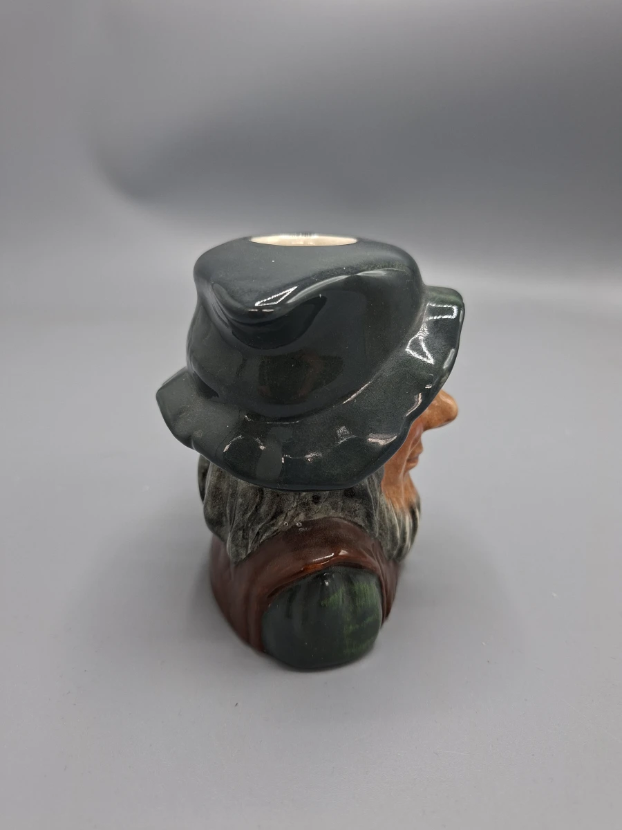 Vintage Royal Doulton Toby Jug "Rip Van Winkle" (D6463) – Handgeschilderd Engels Aardewerk – COPR 1954 - foto 3