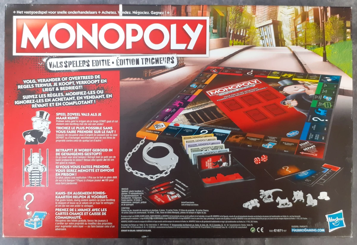 Bordspel: Monopoly - Valsspelers Editie - foto 2