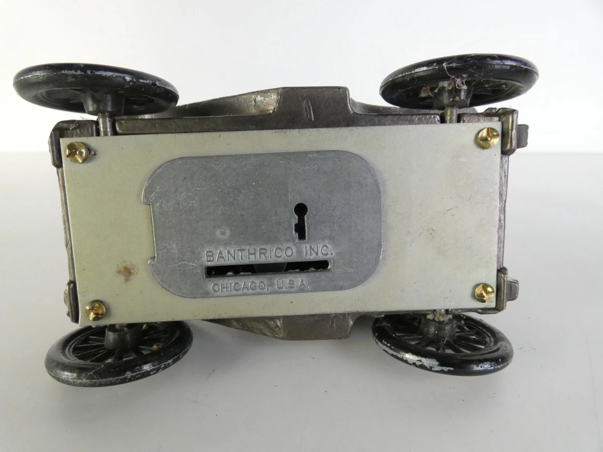 Lot van 3 vintage metalen spaarpotten/verzamelobjecten - foto 6