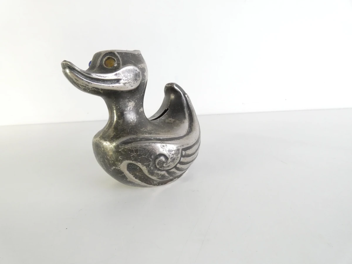Lot van 3 vintage metalen spaarpotten/verzamelobjecten - foto 14