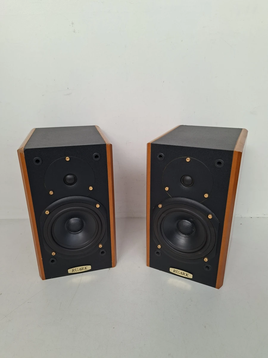 Set Premium Ruark Epilogue Monitor Luidsprekers – Handcrafted in the UK – Kersenfineer - foto 2