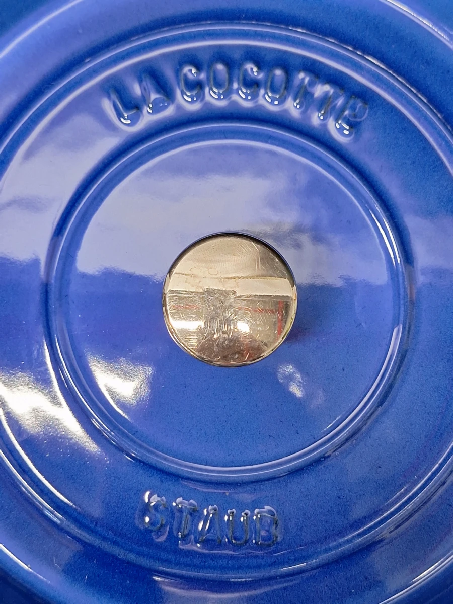 Staub La Cocotte gietijzeren braadpan, diameter 26 cm in donkerblauw - foto 5