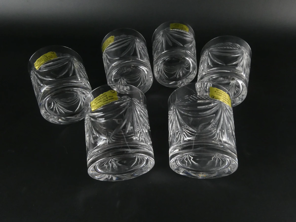 Artisanat de Lorraine kristallen karafset met 6 glazen in doos - foto 14