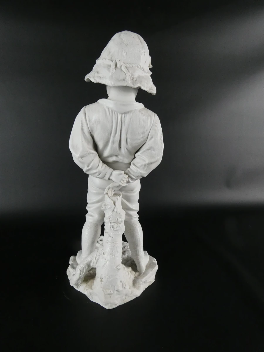 Vintage jongen in biscuitporselein -  Meissen - foto 10