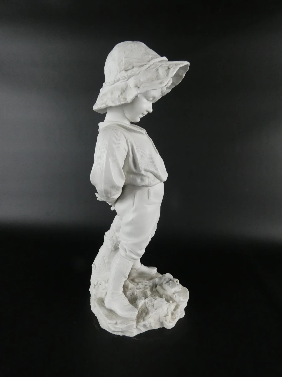 Vintage jongen in biscuitporselein -  Meissen - foto 16