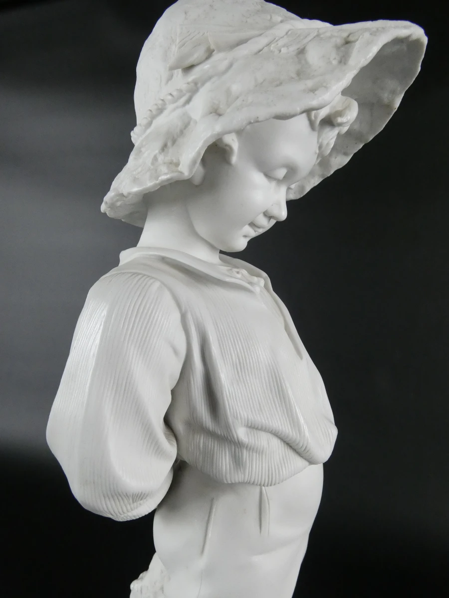 Vintage jongen in biscuitporselein -  Meissen - foto 17
