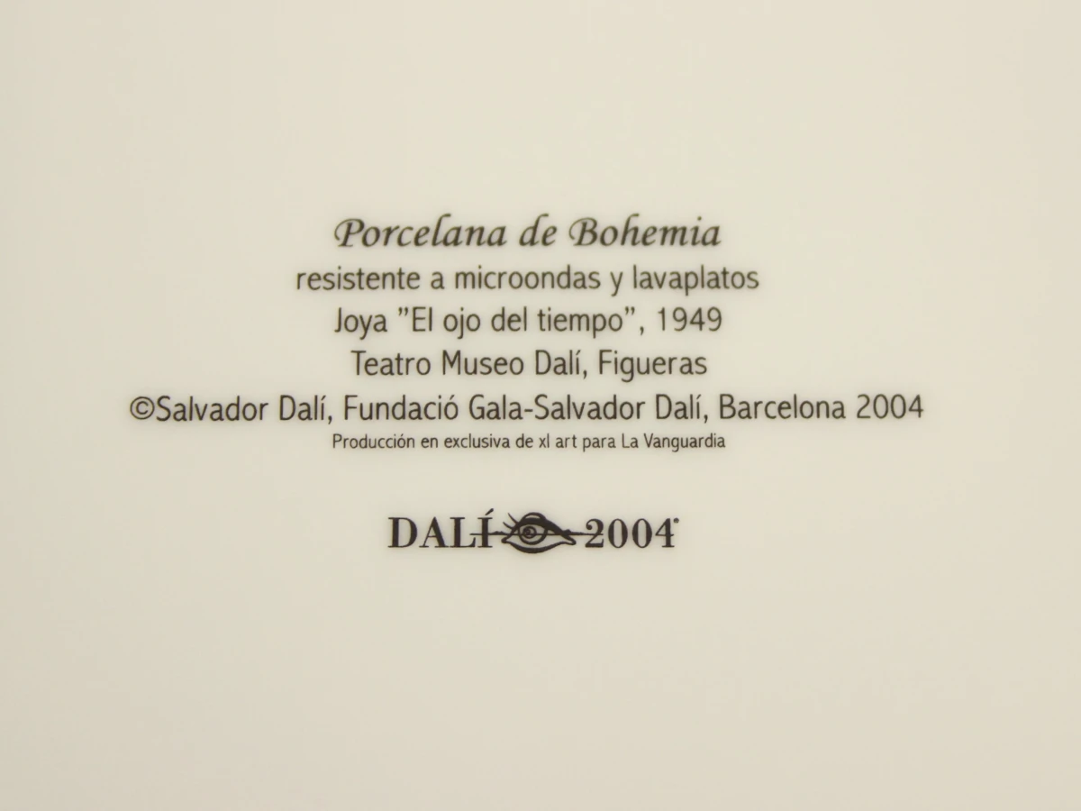 Herdenkingsservies Salvador Dali 2004 XL Art voor La Vanguardia set van 3 eetborden - foto 5