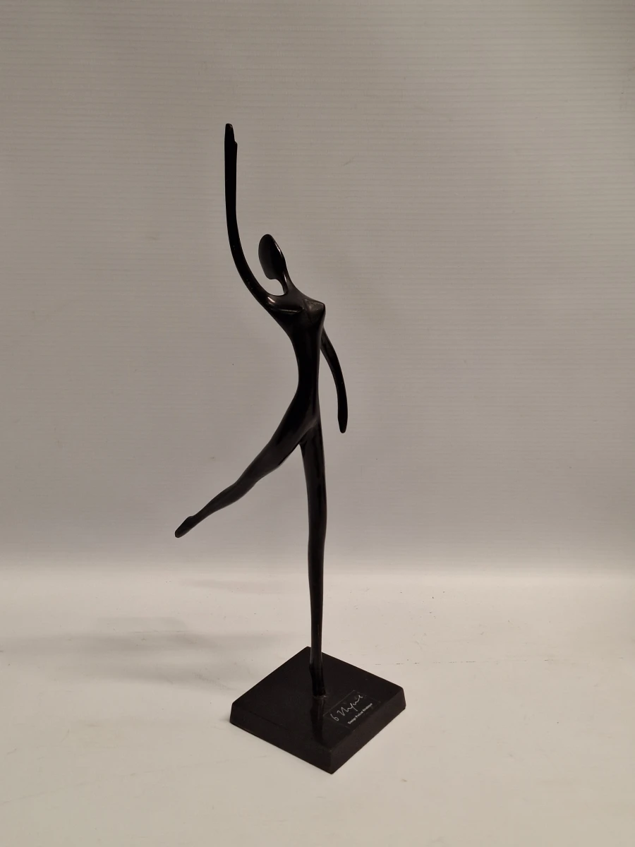 Vintage Bodrul Khalique metalen ballerina sculptuur voor IKEA - foto 4