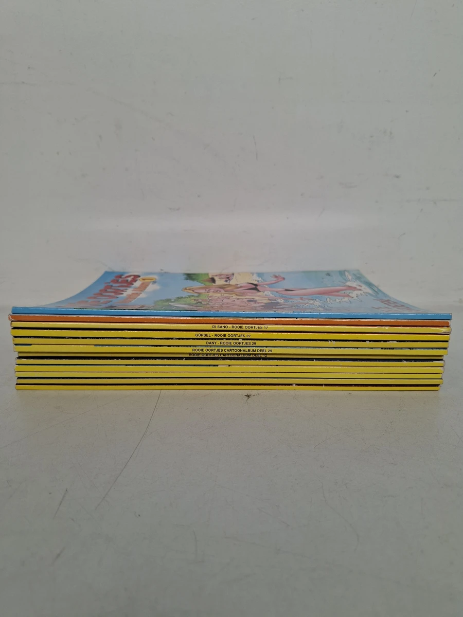 Partij van 12 'Rooie Oortjes' Stripboeken / Cartoonalbums – Prachtige Vintage Verzameling! - foto 3