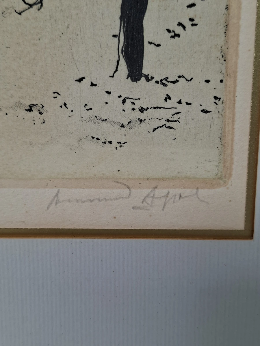 Gelimiteerde Kleurets/Litho: "Verger sous la neige" – Armand Apol naar Valerius de Saedeleer (1942) - foto 3