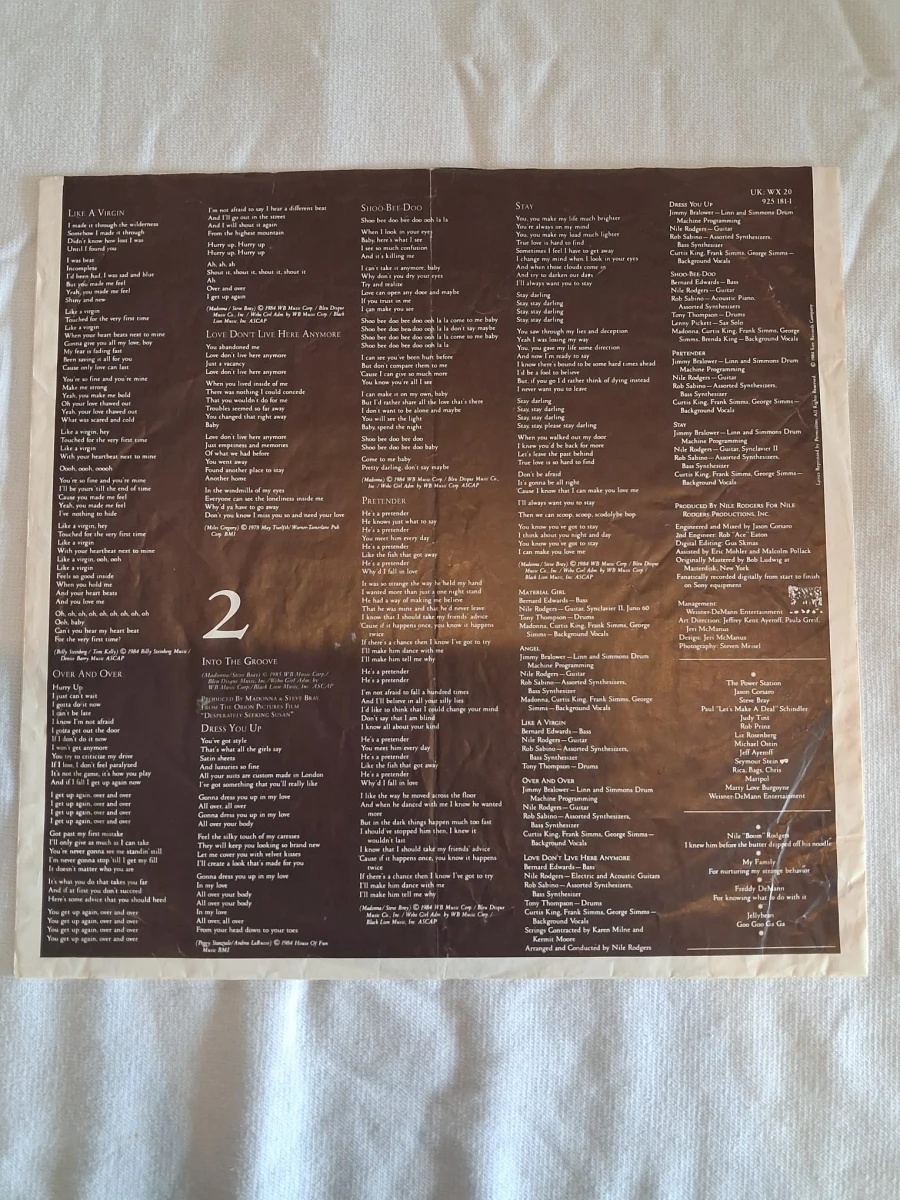 LP Madonna - Like a Virgin - foto 5