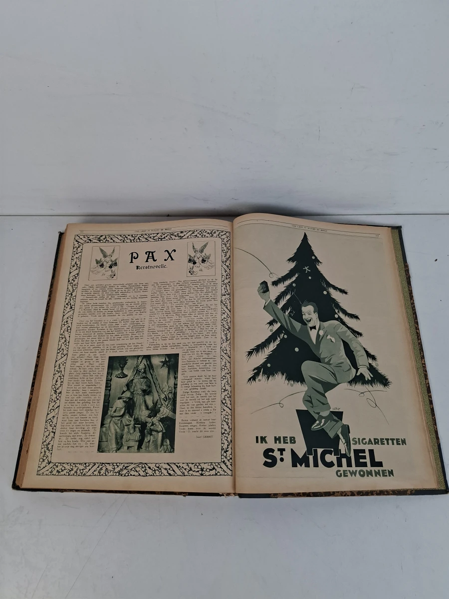 Uniek Antiek Jaarvolume "Ons Land in Woord en Beeld" (1931) – Prachtige Tijdsgeest boordevol Nostalgische Reclames! - foto 5