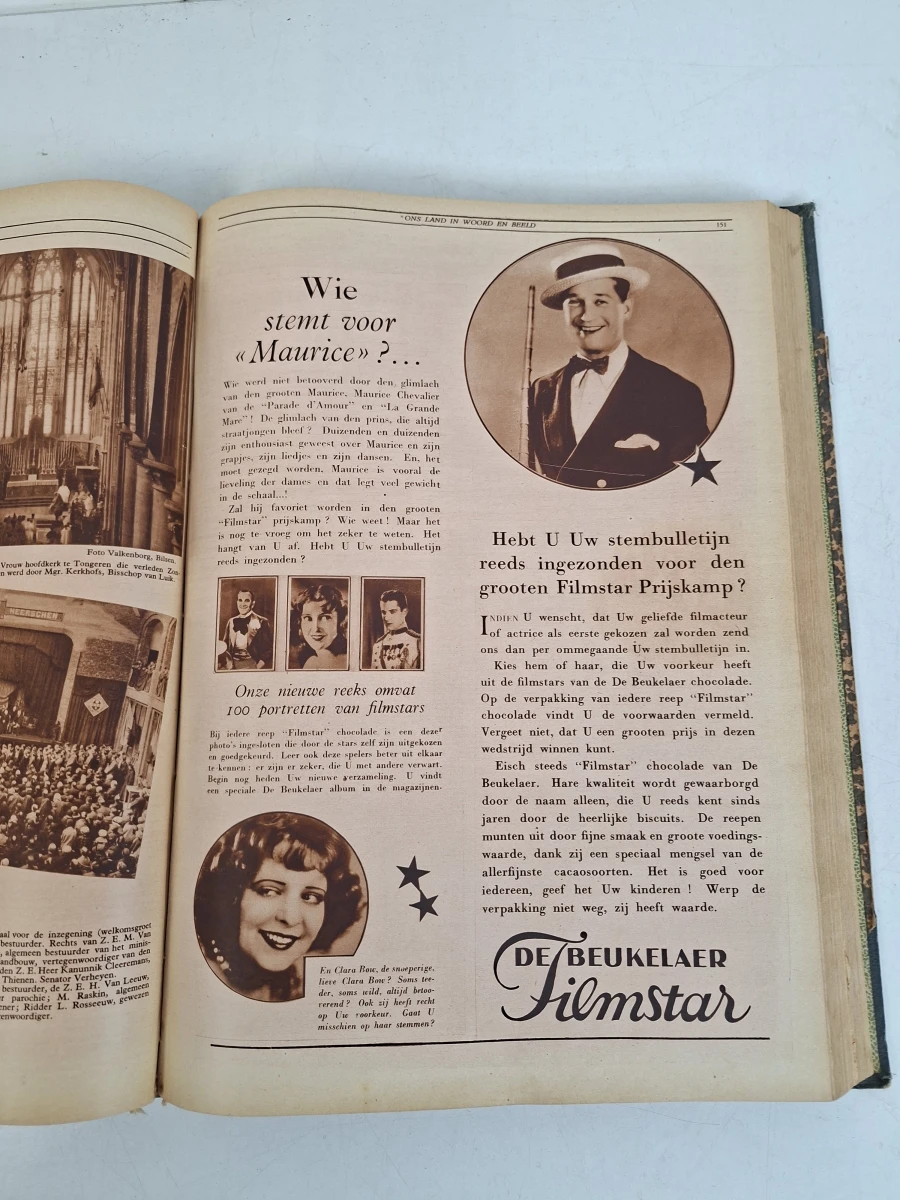 Uniek Antiek Jaarvolume "Ons Land in Woord en Beeld" (1931) – Prachtige Tijdsgeest boordevol Nostalgische Reclames! - foto 6
