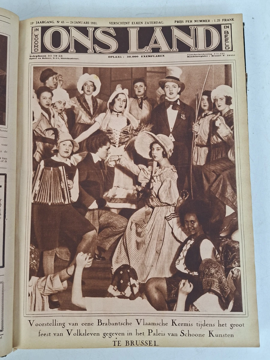 Uniek Antiek Jaarvolume "Ons Land in Woord en Beeld" (1931) – Prachtige Tijdsgeest boordevol Nostalgische Reclames! - foto 8